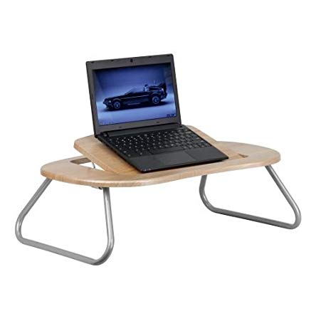 Flash Furniture Angle Adjustable Laptop Desk with Natural Top