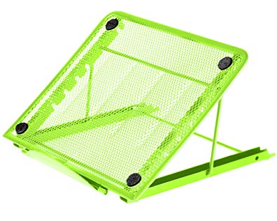 Halter Mesh Ventilated Adjustable Laptop Stand for Laptop/Notebook/iPad/Tablet and more - Green