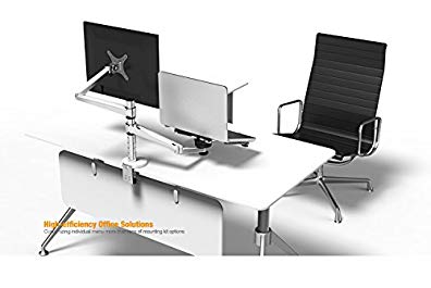 MagicHold 2 in 1 360º Rotating Double Laptop/monitor Holder/stand for Desk/workstation