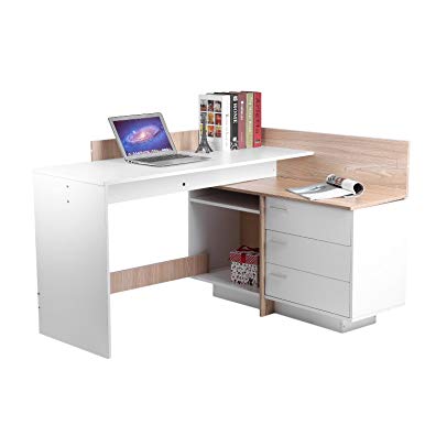 Stable Computer PC Table Home Study Office Workstation Table Work Desk Corner Desk Furniture With Drawer